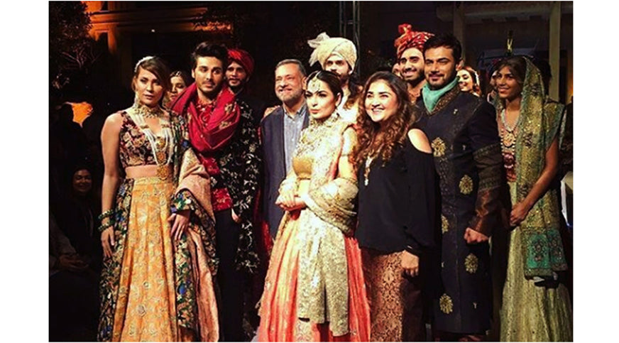 Pakistan’s Huma, Amir Adnan celebrate 27 years in fashion