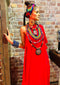 Tribal Red Gown