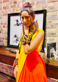 Tribal Orange Gown
