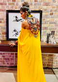 Tribal Yellow Gown